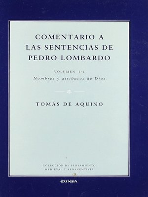 cover image of Comentario a las sentencias de Pedro Lombardo I/2